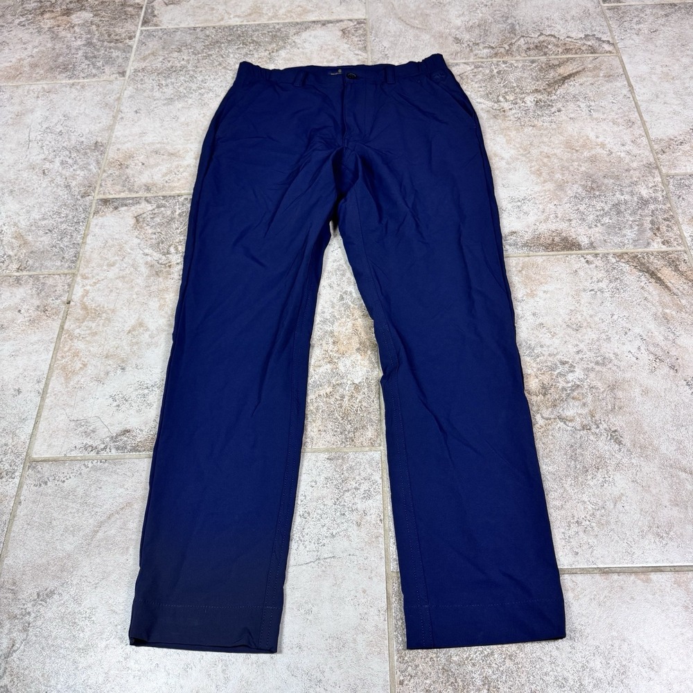Brooks Brothers‎ Pants Mens 30x29 Performance Tech Chino Golf Blue Polyester